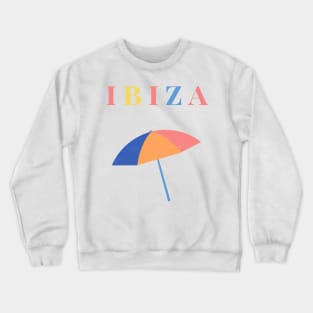 Ibiza Pastel colour Spanish Holiday Design Crewneck Sweatshirt